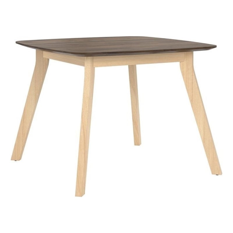 Ameriwood AX1 Commercial-Grade Square Meeting Table in Walnut