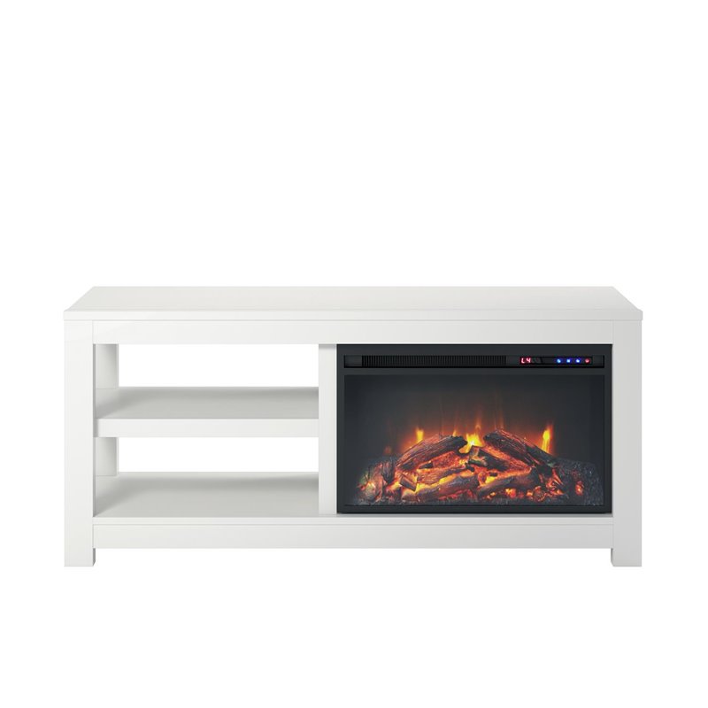 55 Electric Fireplace
 - Ameriwood Home Parsons Electric Fireplace Tv Stand 55 Inch In White 1850893com