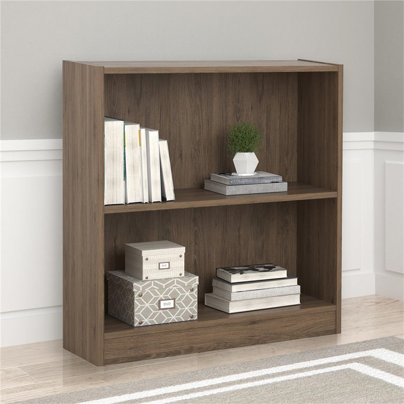 Ameriwood Home Hayden 2 Shelf Bookcase in Rustic Oak Cymax Business