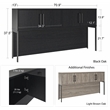Ameriwood Parkside Hutch in Black Oak