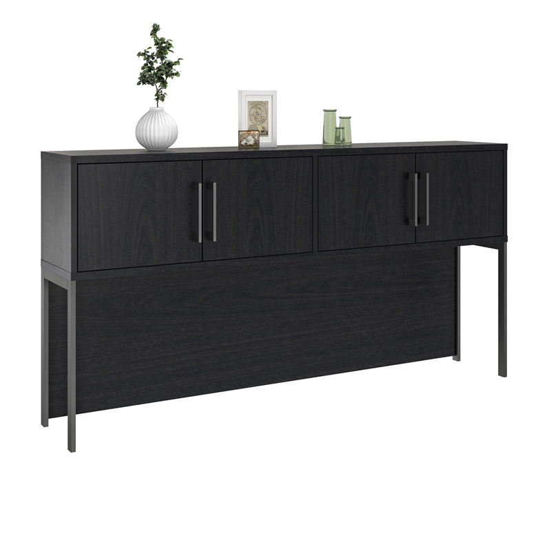 Ameriwood Parkside Hutch in Black Oak