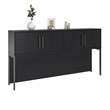 Ameriwood Parkside Hutch in Black Oak