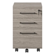 Ameriwood Parkside Mobile File Cabinet in Light Brown Oak