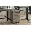 Ameriwood Parkside Mobile File Cabinet in Light Brown Oak