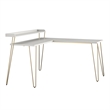 Ameriwood Home Haven L Desk with Riser in White