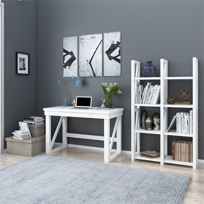Ameriwood Home Crestwood Computer Desk in White
