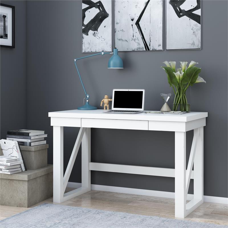 Ameriwood Home Crestwood Computer Desk In White 7598013com