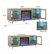 Ameriwood Home 6873847COM Sydney View Fireplace 70