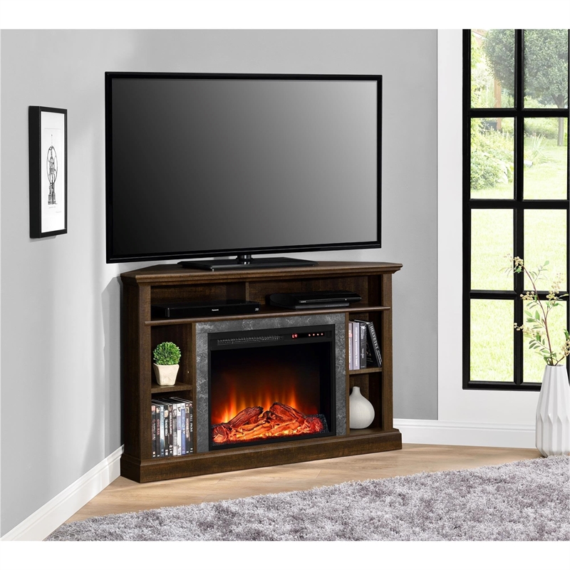 Ameriwood Home Overland Electric Corner Fireplace up to 50