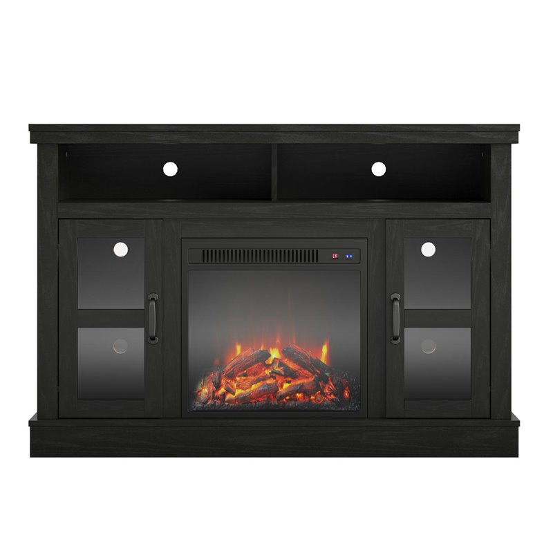 Ameriwood Home Tinley Park Corner TV Stand with Fireplace up to 54" in