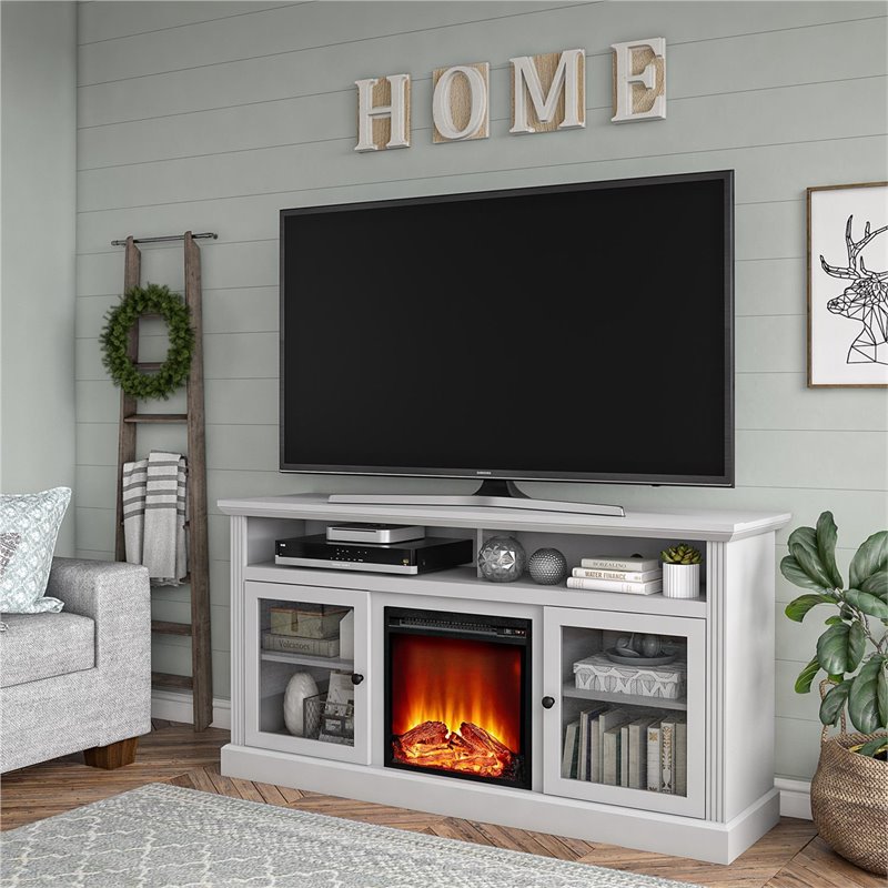 Ameriwood Home Chicago Fireplace TV Stand up to 65" in ...