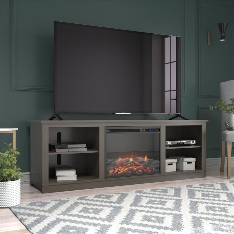 Ameriwood Home Edgewood Fireplace TV Stand up to 75