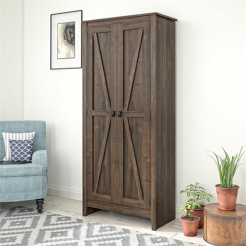 SystemBuild Farmington 31.5" Wide Storage in Weathered Oak