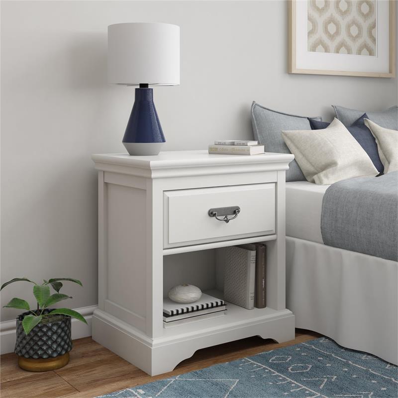 ameriwood home bristol nightstand in white - 3339013com