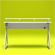 NTense Xtreme Gaming Desk with Riser in White