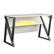 NTense Genesis Adjustable Gaming Desk in White