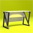 NTense Genesis Adjustable Gaming Desk in White