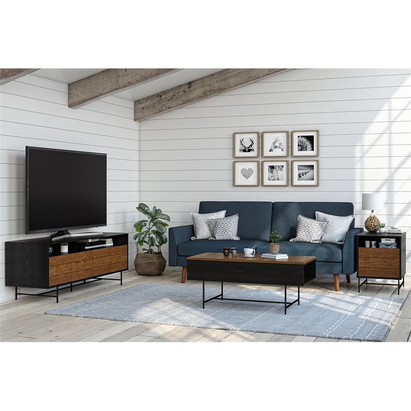 Ameriwood Home Reznor End Table in Black Oak
