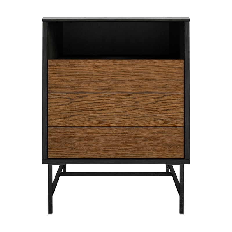Ameriwood Home Reznor End Table in Black Oak