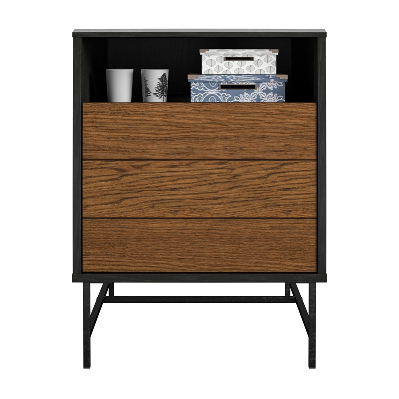 Ameriwood Home Reznor End Table in Black Oak
