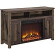 Ameriwood Farmington 3-Piece Fireplace TV Stand and Matching Nightstand Set