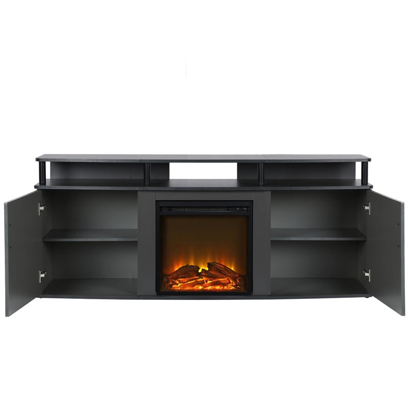 Ameriwood Home Carson Electric Fireplace TV Console for TVs up to 70