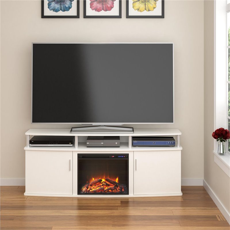 Ameriwood Home Carson Electric Fireplace TV Console for TVs up to 70