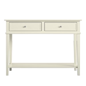 ameriwood home franklin console table in soft white