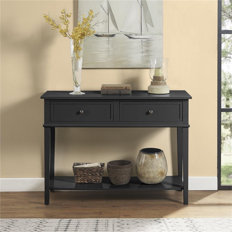 Ameriwood Home Franklin Console Table in Black