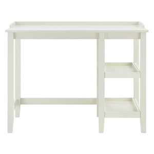ameriwood home eleanor single pedestal desk in white