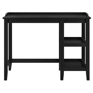 ameriwood home eleanor single pedestal desk in black