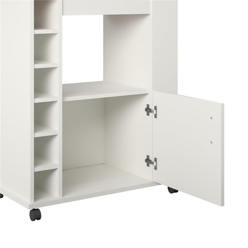 Ameriwood Home Williams Kitchen Cart in White