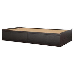 ameriwood home twin platform bed with drawers in espresso