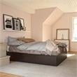 Ameriwood Home Full Platform Bed with Drawers in Espresso