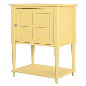 ameriwood home fairmont accent table in yellow