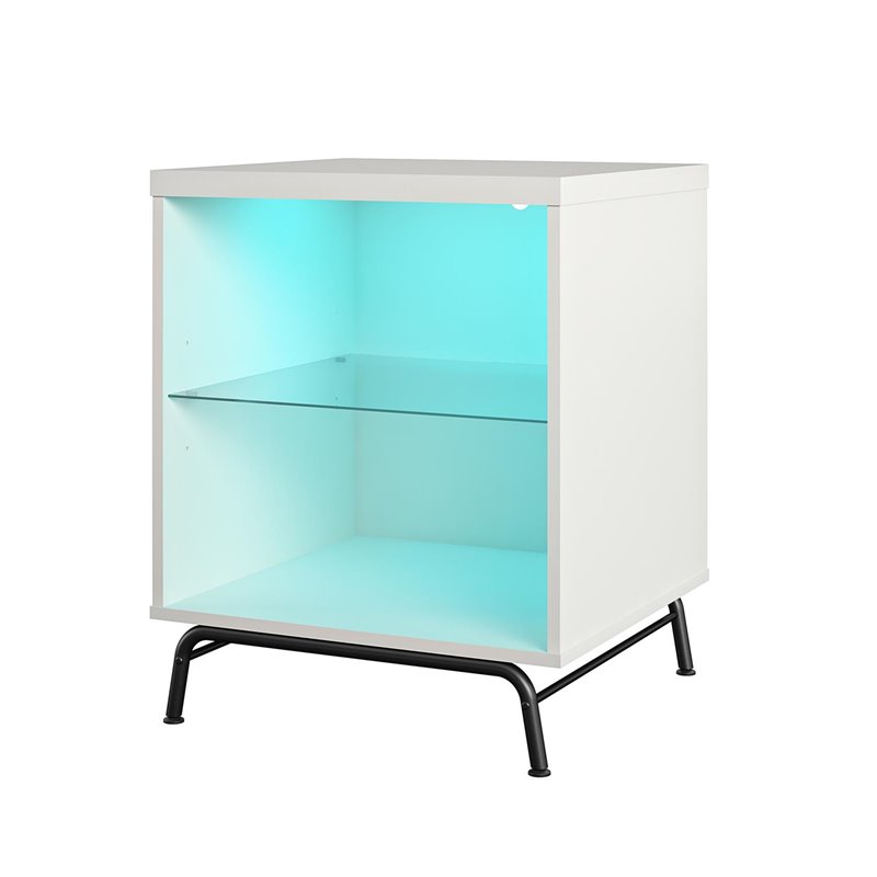 Ameriwood Home Melbourne End Table in White Cymax Business