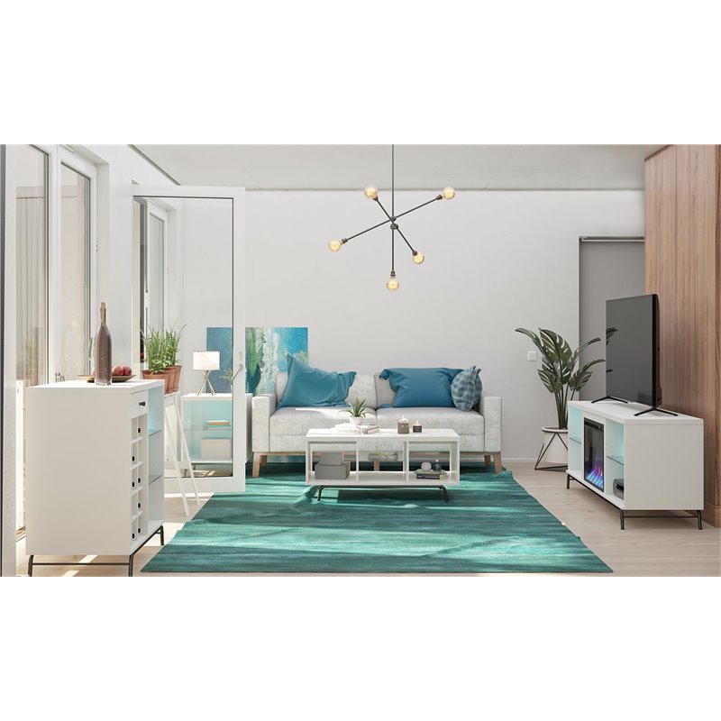 Ameriwood Home Melbourne End Table in White