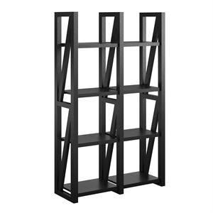 ameriwood home crestwood bookcase/room divider in black