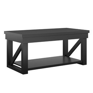 ameriwood home crestwood coffee table in black