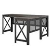 Ameriwood Home Hudson L Desk with Lift Top in Walnut