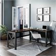 Ameriwood Home Hudson L Desk with Lift Top in Walnut