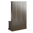 Ameriwood Home Knox County Entryway Bench with Hall Tree in Brown Oak