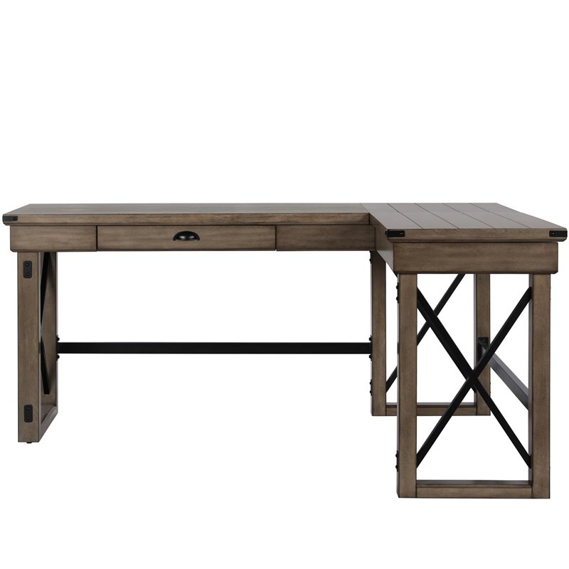 desk rustic gray