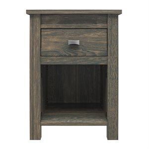 ameriwood home farmington nightstand in weathered oak