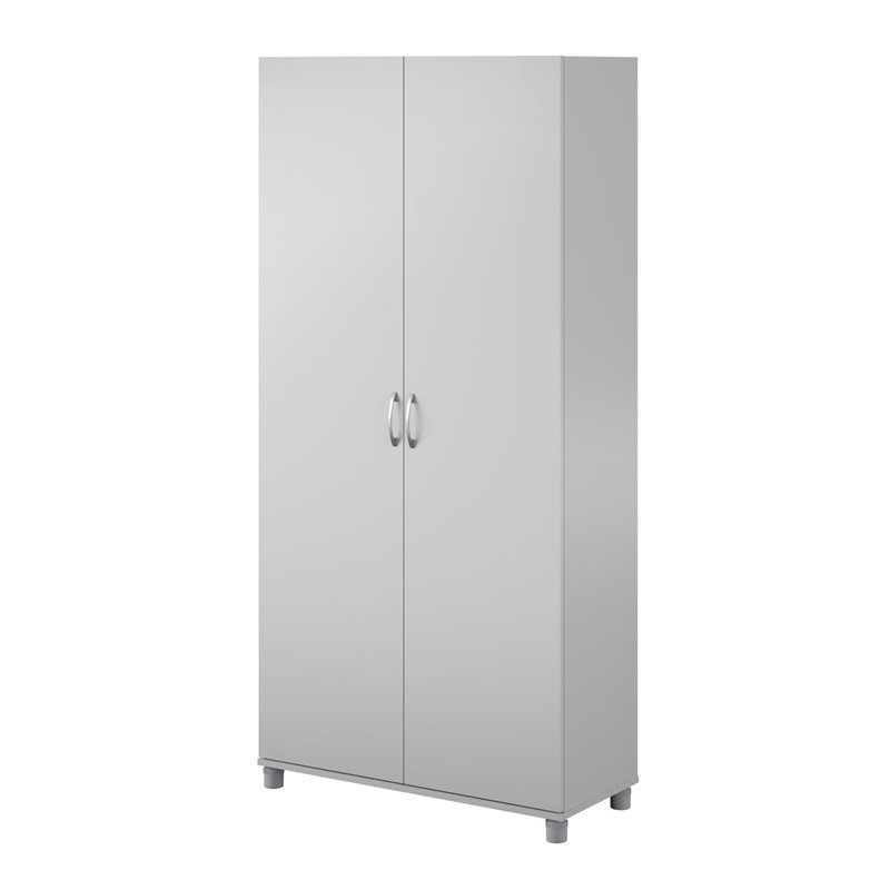 SystemBuild Lonn 36" Utility Storage in Dove Gray Cymax Business