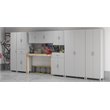SystemBuild Lonn Storage Cabinet with Drawer in Dove Gray