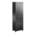 SystemBuild Lonn Storage Cabinet with Drawer in Black