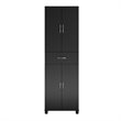 SystemBuild Lonn Storage Cabinet with Drawer in Black