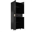 SystemBuild Lonn Storage Cabinet with Drawer in Black