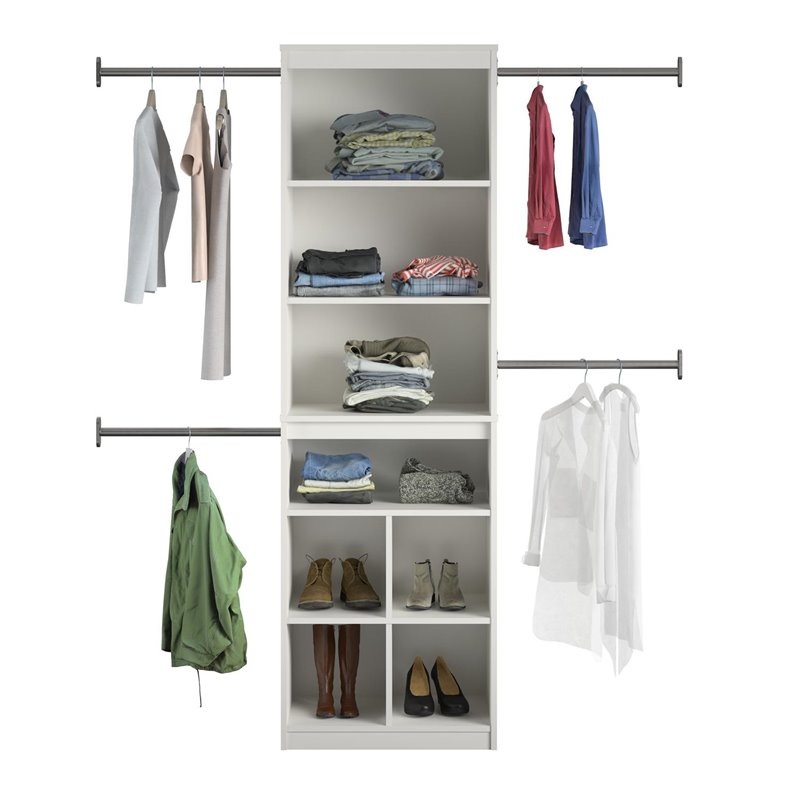 SystemBuild Rochon Closet Storage System in White